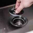 PATIKIL 150mm Sewer Cleanout Cap, Steel Mechanical Test Plug Expansion Pipe Plug Sewer Cleanout Cover Durable Sewer Pipe Plug Fit for Most Pipes Sink Pools, Black