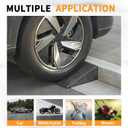 3.5" Rise 2pack Rubber Curb Ramps for Wheelchair Threshold Driveway Doorway Shed, Truck Car Motorcycle Bike Cart Lawn Mowers Angled Step Entry in Ramp, 7000lbs Heavy Duty Powersports Loading Ramp