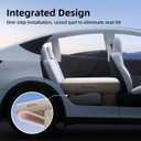 Havnby SUV Car Bed, TPU Air Foam Inflatable Backseat Mattress, Rearseat Camping SnugNest with Rechargeable Built-in Pump, Portable Blow Up Travel Sleeping Mattress for Rav4 CRV, Tesla Model Y