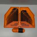 HORUSDY 32-Piece Hex Key Set with Another Torque Handle, Allen Wrench Set Inch/Metric MM(0.7mm-10mm) SAE(0.028"-3/8)