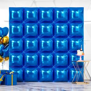 NISOCY 25PCS Blue Square Foil Balloons Wall Backdrop Double Sided Dark Blue Balloons Tunnel Arch Kit for Birthday Baby Shower Graduation Wedding Anniversary Party Decoration