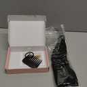 Hair Extensions, 14" Short Clip in Hair Extensions 4PCS Straight Natural Soft Synthetic Hairpiece for Women - Black