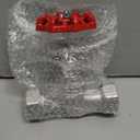 1" NPT Stainless Steel S-Type Globe Valve, Accurately Adjust Flow Rate Heavy Duty Threaded Manual Rotary Sluice Shut-off Valve for Water, Oil, Gas, Industrial Piping, and HVAC Systems (1", DN25)