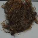 GORGIUS Veralux Blend Shaggy Haircuts Ombre Curly Wig with Bangs Honey Colored Wig Crafted with Style-Archive Technology: Premium Fiber & Remy Human Hair Blended, Realistic Look with True Scalp (20 Inch)