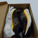 New Balance Men's Fresh Foam X 1080 V12 Running Shoe, Black/Hot Marigold, 9 Wide