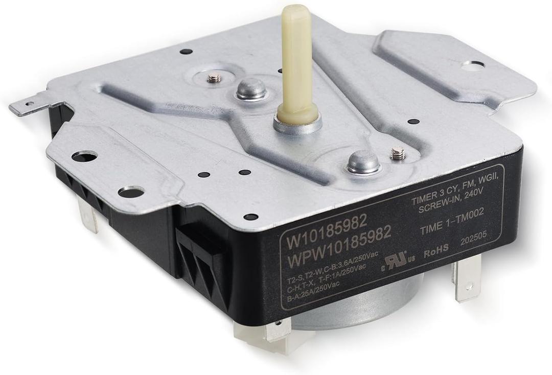 W10185982 WPW10185982 Dryer Timer Replacement, Genuine OEM Quality, Replaces 418-618-20-B5, AP6016541, PS11749831, 1546812, Fits Whirlpool, Maytag, Kenmore, Crosley Dryers