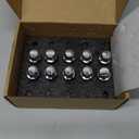 Chrome M12x1.25 Wheel Lug Bolts, 10 Pack Lug Bolt, 28mm Shank Length, 17mm Hex Conical Seat, One-Piece Lug Studs Set Compatible with 2017-2019 Compass, 2015-2017 Chrysler 200, 2014+ Cherokee