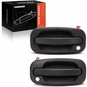 A-Premium - Front Left & Right Exterior Door Handles - Compatible with Chevy Silverado 1500 2500 3500, Tahoe, Avalanche, Suburban & GMC Sierra, Yukon & Cadillac - 99-07 - Replace# 15034985, 15034986