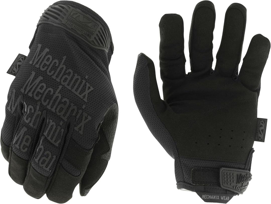 Mechanix Wear Original Tactical Glove - High Performance Anti-Slip Grip Safety Gloves - Impact Resistant & Touchscreen Capable - Small - Covert Black