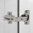 ROYXTZ 4pack 2Pair 135 Lazy Susan Hinge,Full Overlay Concealed for Corner Kitchen Cabinet Replacement Hardware, Cupboard Folded, Folden Door