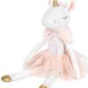 14" Unicorn Stuffed Animal,Soft Cute Unicorn Toys and Stuffed Animals for Girls Age 4-6, Plush Ballerina Toy for Baby Kid Teens, for Girls Birthday Dance Recital Gifts