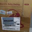 Momcozy 2-in-1 Electric Baby Swing, Dual-Arm Support System & Parent-Inspired Motions, Convertible to Toddler Seat up to 66 lbs, Adjustable Height, Lightweight, Khaki