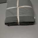 JIYUAN King Size Duvet Cover Set, 3-Piece - 100% Washed Cotton, Linen-Like Soft & Breathable with Zipper Closure, Includes 104x90 Inch Cover & 2 Pillowcases, Heathered Green