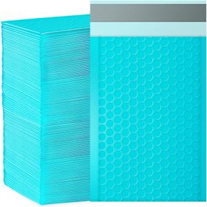 packbabol Bubble Mailers, 4x7 Inch Padded Bubble Mailers Pack of 100 Bubble Envelopes Opaque Self Seal Adhesive Waterproof Bags for Shipping and Packaging (Teal, 4x7-100)