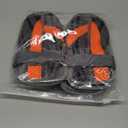 PETQYS Dog Shoes, Mesh Breathable Dog Boots for Walking Running Hiking, Soft Non-Slip Rugged Rubber Sole Dog Booties with Adjustable Straps 4Pcs, Orange-Size: 8