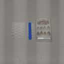 Hkanlre Almond Fake Nude Nails Tips Full Cover False Medium Nails Summer Flower Press on Nails for Women 24PCS