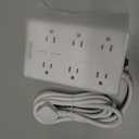 Surge Protector Power Strip - 12 Outlets(1850W/15A/14AWG) 6 USB Ports2 USB C, 6FT Flat Plug Extension Cord, Wall Mount Multi Plug Outlet Extender, ETL Listed for Home, Dorm Room