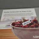 3-Piece Stainless Steel Mesh Micro-Perforated Strainer Colander Set (1-Quart, 2.5-Quart and 4.5-Quart)