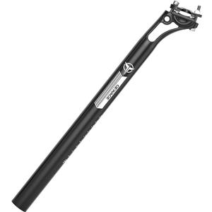 GEWAGE Bike Seat Posts, 27.2/30.9/31.6mm x 400mm, Aluminum, Comfortable & Adjustable for Mountain, Road, BMX Bikes, Black