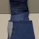 Flamingals Denim Maxi Skirt for Women High Waist Vintage Button Front Flap Pocket A-Line Long Jean Skirt Fall Fashion (Mid Blue)