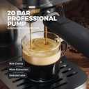 Espresso Machine with Rapid Cold Brew, Hot & Iced Coffee Machine, Espresso Maker with Milk Frother Steam Wand, One Touch Control with 41oz Water Tank for Latte, Cappuccino, Gift