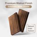 Ourmed Life Walnut Wooden Face Towel Holder Box, Moisture-Resistant Storage Organizer for Bathroom, Includes 50 Ct Disposable Facial Towelettes, 12''x10'' Biodegradable Clean Cloths for Sensitive Skin