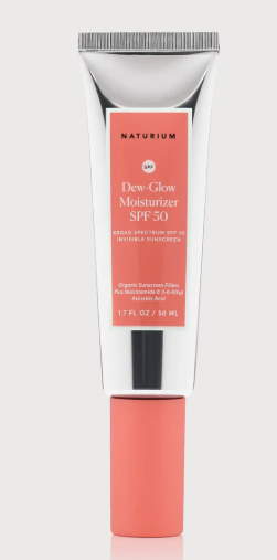 Naturium DewGlow Moisturizer SPF 50 PA++++, Daily Moisturizing Sunscreen & Face Primer, Skin Protector with Dewy Finish, 1.7 oz,EXP:12/2026