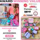 Stainless Steel Snack Boxes with Silicone Lids for Kids, Lunch Box Containers for Girls Toddler Daycare No-Spill Leakproof, Reusable Metal Cups, School Travel Food Storage, Pink Purple Unicorn