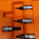 32-Piece Master HEX Bit Socket Set, S2 and Chrome Vanadium Steel, SAE & Metric, Corrosion Resistance, with Molded Case for Auto/Mechanical