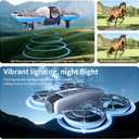 Drone with HD Dual Cameras Full Propeller Safety Protection, Headless Mode One-Key Takeoff/Landing 360° Rolling, Mini Quadcopter with Screen Controller 3 Batteries E69 Drones Gifts for Adult Beginners