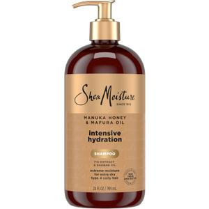 SheaMoisture Intensive Hydration Shampoo Manuka Honey & Mafura Oil, For Extra Dry, Damaged Hair, Sulfate-Free, 24 oz (24 Fl Oz (Pack of 1))
