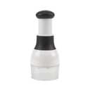 Touch Food Chopper, Stainless Steel Blades with Collection Cup, White and Black, Slice Chop, GoodCook
