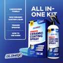 Home Ceramic Coating Spray Kit (16 oz) - Shine, Seal & Protect Stainless Steal, Glass, Kitchen & Bath Surfaces - Extremely Hydrophobic - Repels Stains & Grime - Includes 2 Micro Fiber Towels