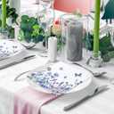 3 x 80 Pcs Floral Paper Napkins Summer Watercolor Blue Wildflower Butterfly Disposable Napkins Flower Blossom Luncheon Dinner Napkin for Spring Wedding Baby Shower Birthday Tea Party Supplies