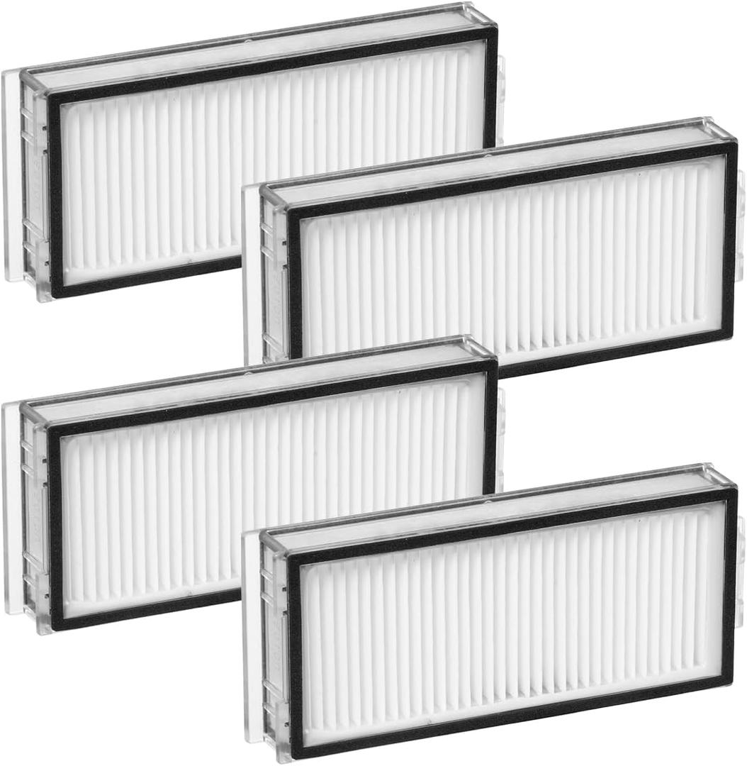 4Pack Washable Filter Replacement Parts Compatible with Roborock Q7 Max, Q7 Max+, Q7, Q7+, Q8 Max, Q8 Max+, Q5 Pro, Q5 Pro+, Q5 Max+, Q5 DuoRoller+ Robot Vacuum Cleaner Accessories