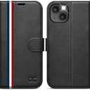 OCASE Compatible with iPhone 14 Wallet Case, PU Leather Flip Folio Case with Card Holders RFID Blocking Kickstand [Shockproof TPU Inner Shell] Phone Cover 6.1 Inch 2022 (Spliced Gray)