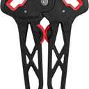 TRUGLO Bow Jack Lightweight Durable Portable Folding Bow Stand for Bowhunting w/Integrated Finger Tabs & Overmolded Rubber Grips (Mini Leg (5.8 in); Standard Limb (2.75 in))