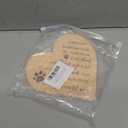 Maitys Pet Memorial Gifts Bereavement Remembrance Gifts for Loss of Dog Cat Sympathy Condolence Gifts Heart Shaped Wood Sign When Tomorrow Starts Without Me Wooden Plaque for Table Desk Decor (Khaki)