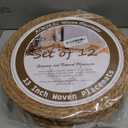 13 in Round Woven Placemats Plate Chargers Set of 12, Boho Farmhouse Rustic Woven Place Mats for Dining Table Decor, Rattan Wicker Table Mats Jute Braided Chargers for Dinner Plates