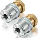 4 Pack Air Chuck for Tires, Anti Leakage Lock on Air Chuck 1/4'' FNPT Quick Connector Heavy Duty Brass Locking Tire Inflator