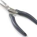 Beaditive Bent Nose Pliers | Fine, Non-Serrated Tips | Jewelry Making, Beading, Crafting | Stainless Steel