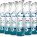 Febreze Air Mist, Air Freshener Spray, Odor Fighting Room Spray, Deodorizer for Home Bathroom Kitchen Office Apartment Dorm Room Classroom, Heavy Duty Crisp Clean Scent, 8.1oz, (Pack of 6)