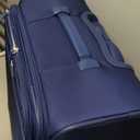 Travelpro VersaPack+ Lightweight Softside Expandable Checked Luggage, 8 Spinner, TSA Lock, Checked Medium 25-Inch, Estate Blue