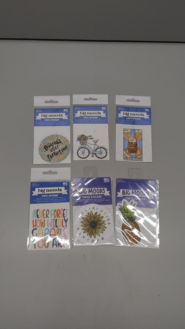 Jacent Vinyl Stickers Big Moods 6 Pack