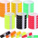 Xinjoduz 60 PCS Wrist Bands for Event, Vinyl Plastic Colored Paper Bracelet Wristbands Arm Bands Identification for Events, Party, Concerts, Carnivals, Nightclubs, Bars, Park (6 Colors)