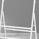 ZHDIAN A-Frame Foldable Whiteboard Stand, Height and Width Adjustable, Mobile Stand with Wheels 