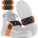 Sfee Ice Cleats Crampons, Easily Rotate Ice Grippers Ice Cleats for Shoes and Boots with Tungsten Studs Shoe Spikes