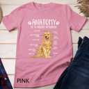Funny Anatomy Golden Retriever Dog Lover Gift T-Shirt Unisex T-shirt (Pink) Kids Small
