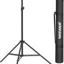 Neewer Collapsible Metal Photography Light Stand with Inner Spring Cushion, 1/4" Screw, and Carrying Bag for Lights, Reflectors, Softboxes, Backgrounds  6.2ft/1.9m, Black