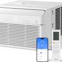Midea Inverter Window Air Conditioner with Heat  Quiet Window AC Unit and Heat Combo with Dehumidifier  Cools up to 550 Sq. Ft.  Energy Star Rated, Smart Control, Remote, 12,000 BTU